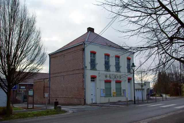 Mairie de Moncheaux, 16 rue du Bouvincourt, département du Nord, région Nord-Pas-de-Calais, France
