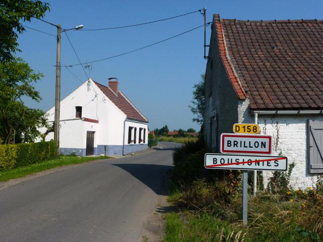 Brillon (Nord, Fr) city limit sign