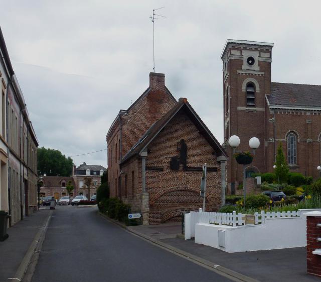 L' l'église Saint Martin Aulnoy-lez-Valenciennes, commune du Nord, (ancien Comté de Hainaut) France.