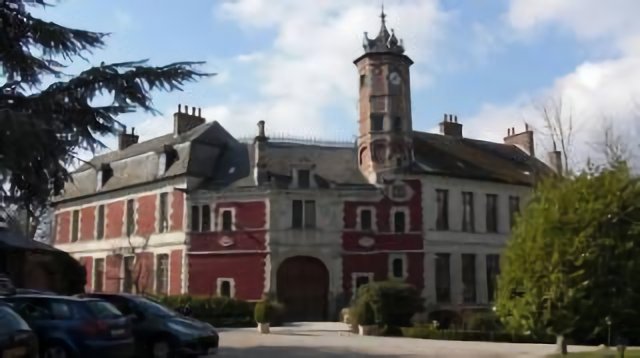 l'entrée du chateau d'aubry