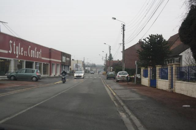 Limite Nord de Flers-en-Escrebieux (France).