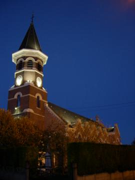 Eglise Saint-Martin, de nuit