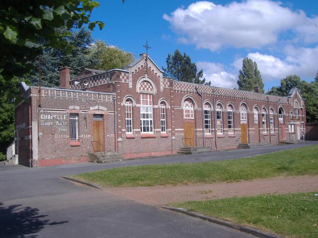 Somain - Chapelle Sainte Barbe, construite vers 1907, menacée de démolition par la majorité municipale de Somain.