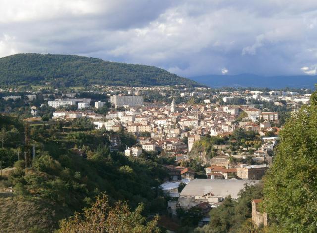 Annonay, vue générale depuis Vissenty