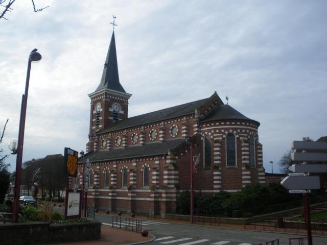 Vue de l'église Saint-Martin de Templemars.