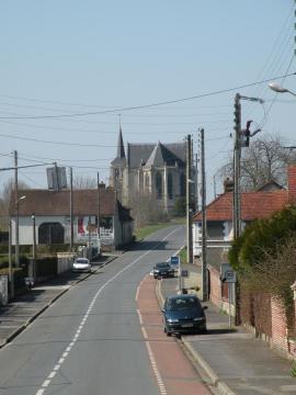rue et église de Therdonne