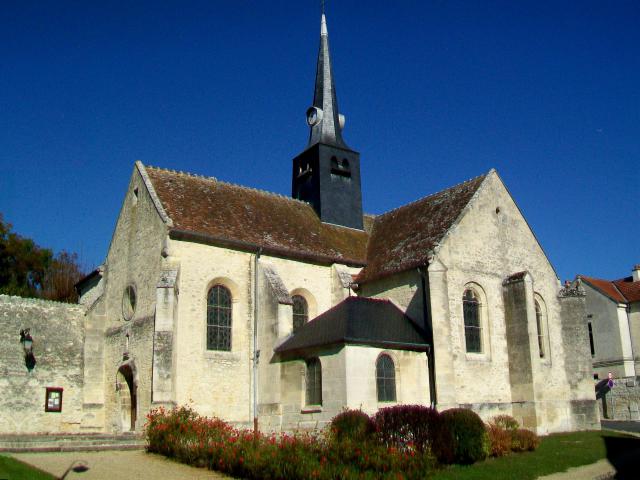 L'église Saint-Gervais à Courteil (60).