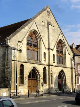 Ancien hôtel-Dieu Saint-Nicolas, rue Jeanne-d'Arc (façade) / rue du Grand-Ferré (mur méridional).