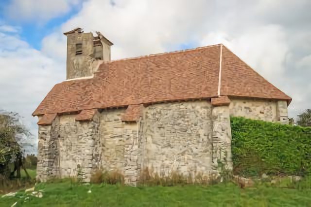 Chapelle endommagée de Réez Fossé Martin