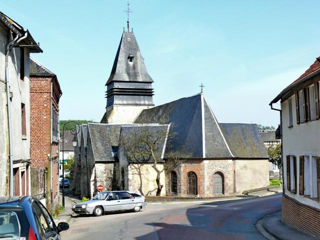 Chevet de l'église de Songeons (Oise, Picardie, France)