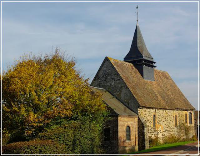 Eglise de Lhéraule, matin d'automne