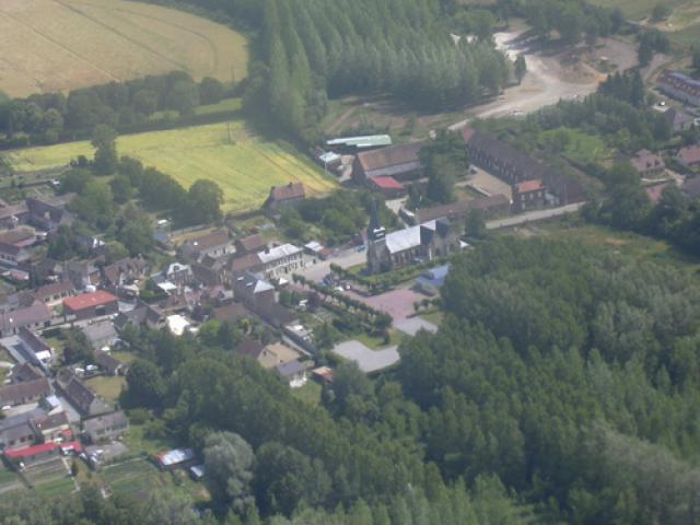 From the air...