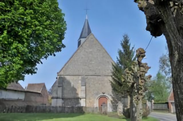 Façade ouest garnie de silex