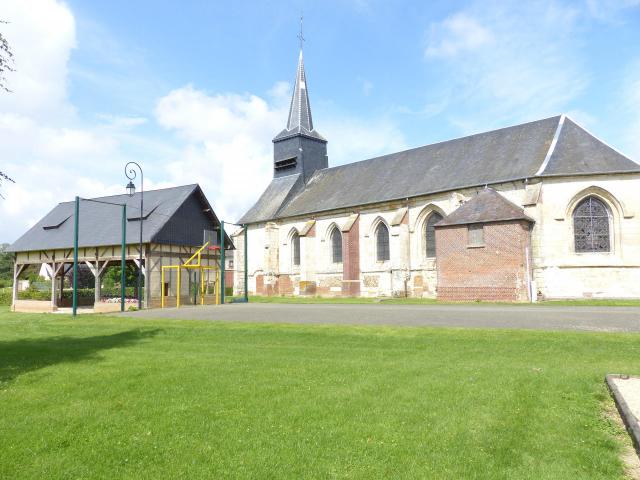 Eglise et pressoir de Beaudéduit