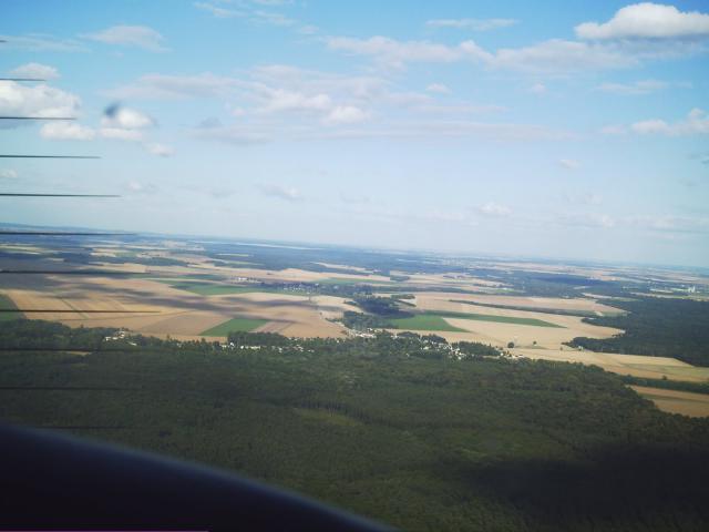 Photo aérienne d'Ermenonville.