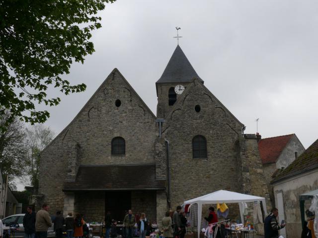 L'église Saint-Pierre de Brégy (Oise, Picardie, France).