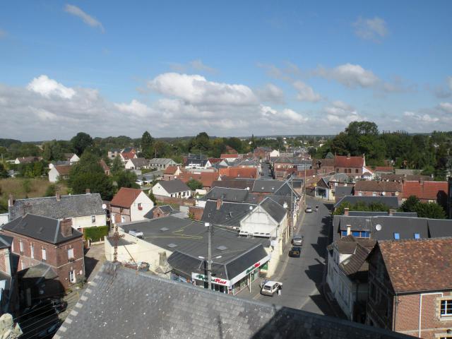 vue d'andeville depuis le toit de l'église
