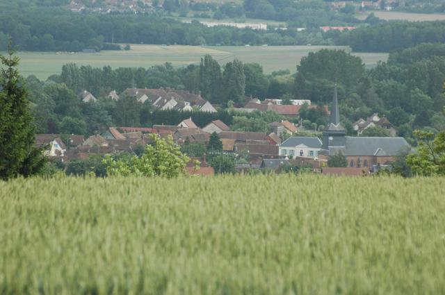 Vue panoramique du village de Saint-Aubin-en-Bray