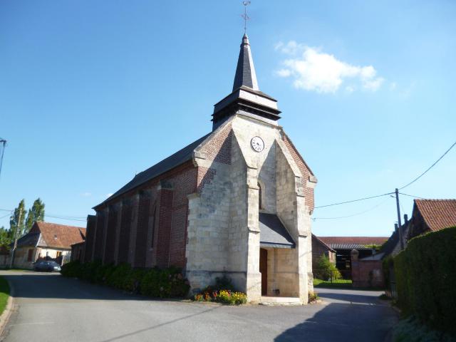 Eglise Saint-Vincent de la commune du Plessier-sur-Bulles (Oise).