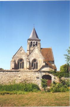 Eglise de Brenouille ( Oise ), vue côté EST