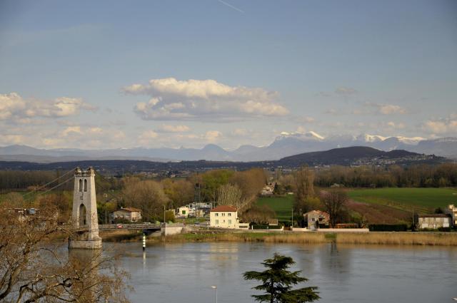 vue sur la rive gauche du Rhône