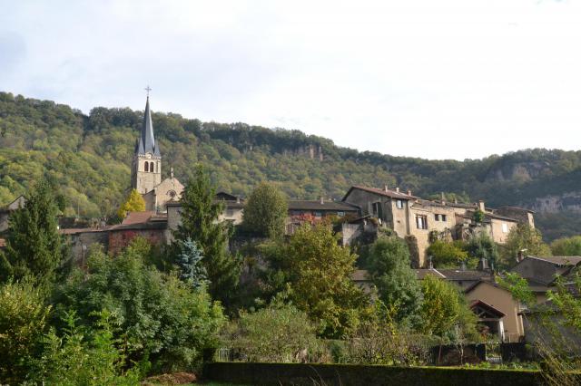 Le village de Saint-Sorlin-en-Bugey (Ain, France)