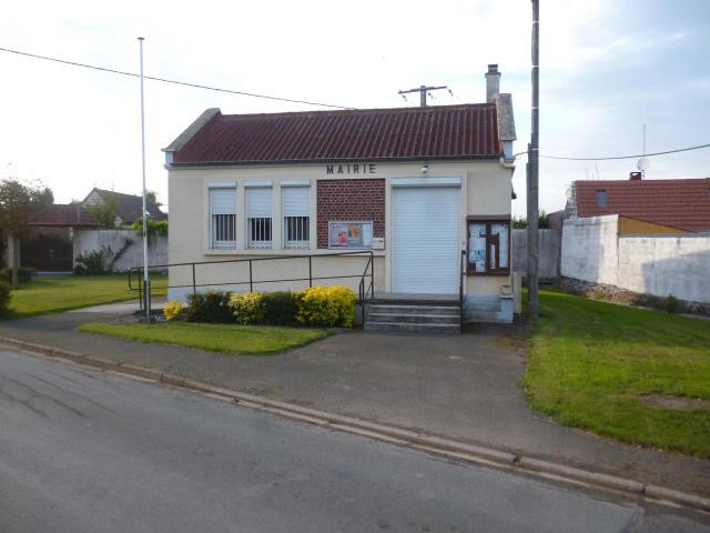 La mairie de Sérévillers (Oise).