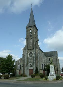 L'église Saint-Martin à Chanu dans le département de l'Orne.