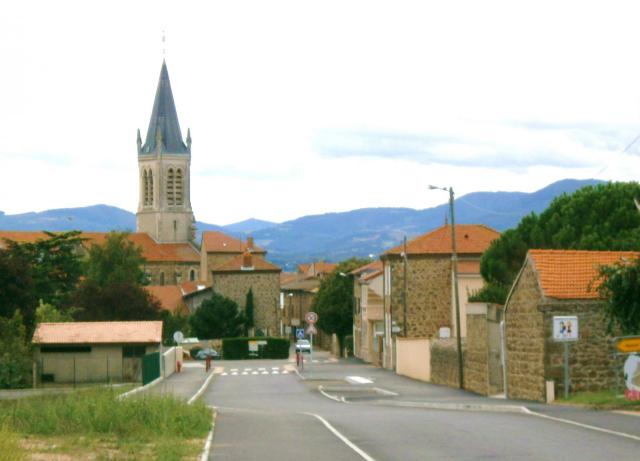 Vernosc-lès-Annonay, entrée du village