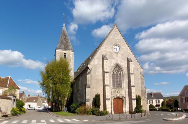 Condé-sur-Huisne (Normandie, France). L'église Notre-Dame.