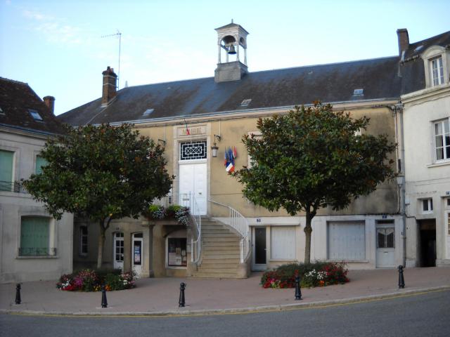 La mairie de Bellême, Orne, France.
