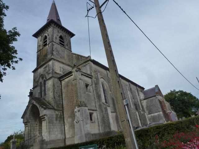 Campagne-lès-Guines (Pas-de-Calais) église Saint-Martin, extérieur