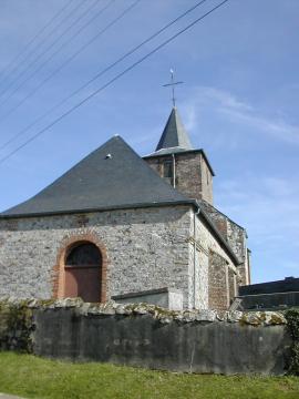 L'église de Lacres.
