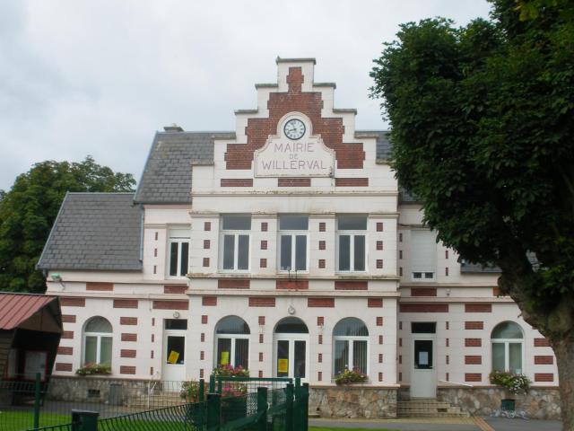 Vue de la mairie de Willerval.