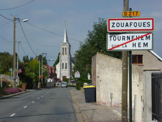 Zouafques ~ Tournehem-sur-la-Hem (Pas-de-Calais) city limit signs