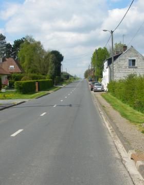 Vue de Bouret-sur-Canche depuis la RD339.