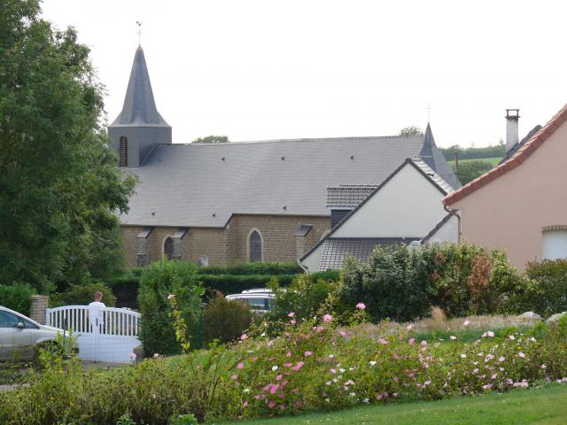 L'église Saint-Léger d'Hesdin-l'Abbé (Pas-de-Calais, France).