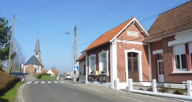 La mairie de Campigneulles-les-Petites,Pas-de-Calais.