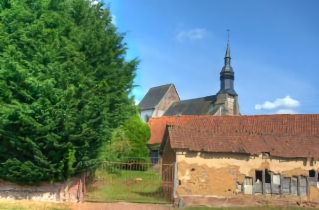 habitat en torchis à Sibiville