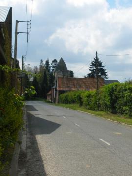 Vue d'une rue d'Houvin-Houvigneul.