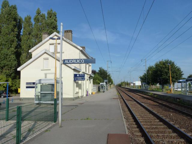 Audruicq (Pas-de-Calais) la gare
