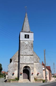 Le Ponchel (Pas-de-Calais) - France, l'église du village.