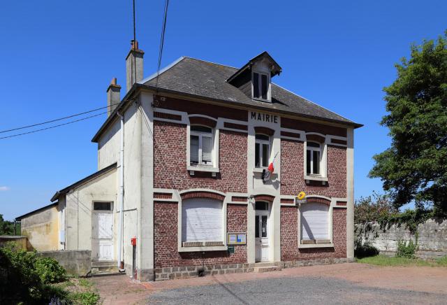 Mont-Saint-Éloi (département du Pas-de-Calais, France) : la mairie