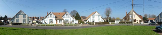 Cités de la fosse n° 2 - 2 bis de la Compagnie des mines de Dourges, Hénin-Beaumont, Pas-de-Calais, Nord-Pas-de-Calais, France.