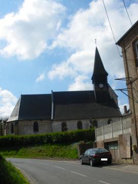 Vue de l'église Saint-Nicolas de Le Souich.