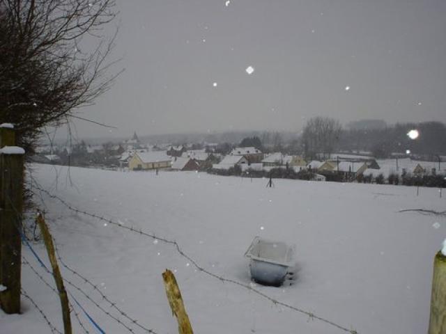 brimeux sous la neige