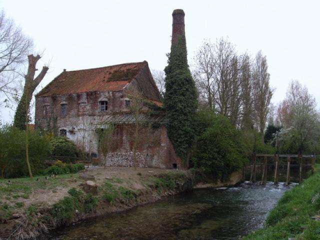 Le moulin Bolaert, sur la rivière Meulestroom