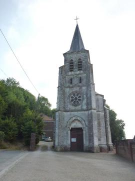 Enquin-les-Mines (Pas-de-Calais, Fr) église d'Enquin, tour