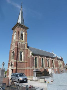 Guemps (Pas-de-Calais) église Saint-Jean-Baptiste