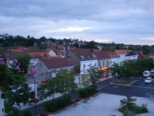 Vue depuis l'Hotel de ville de Calonne Ricouart